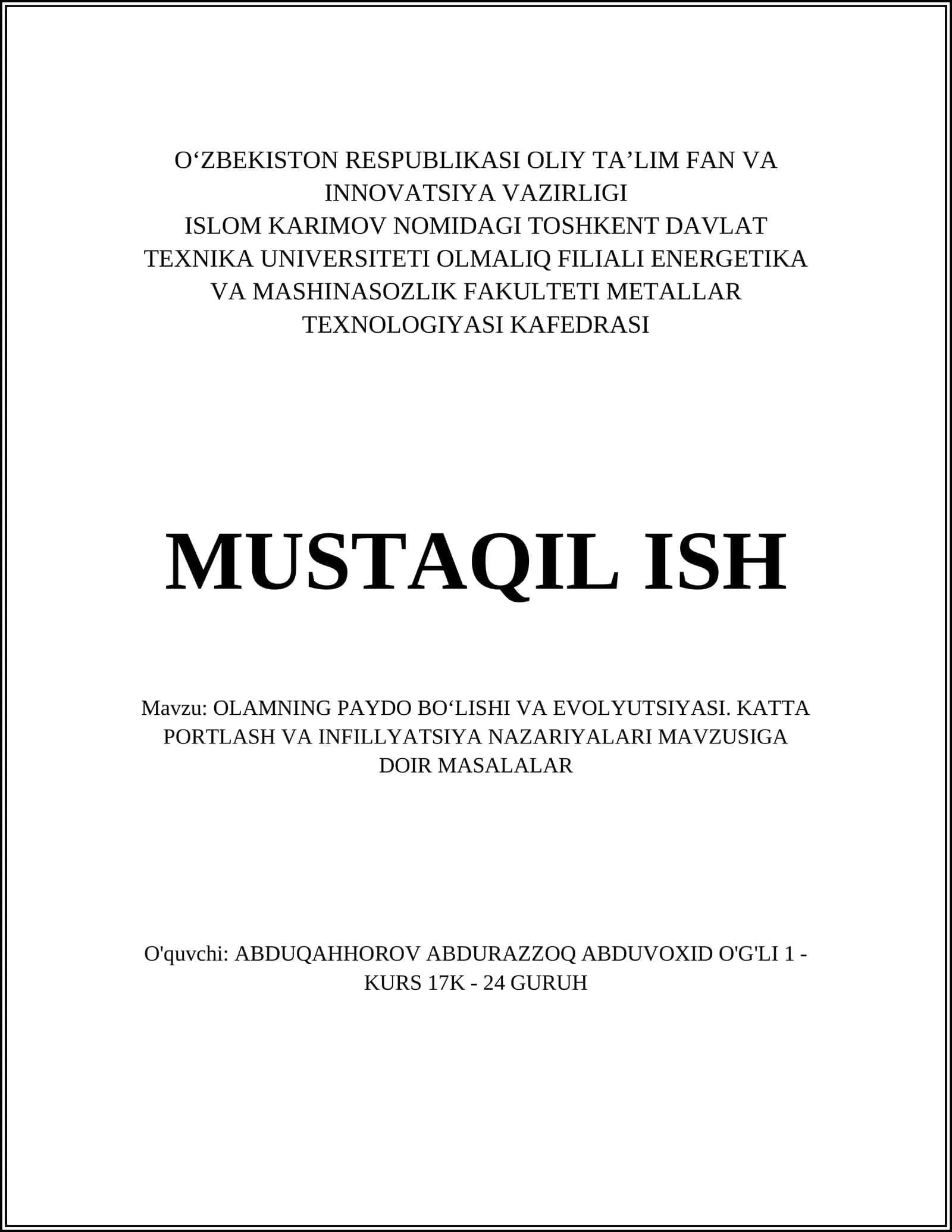 Katta portlash nazariyasi 1