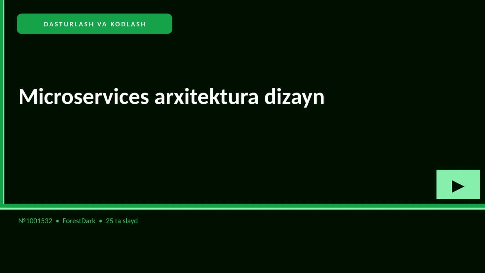 Microservices arxitektura dizayn 1