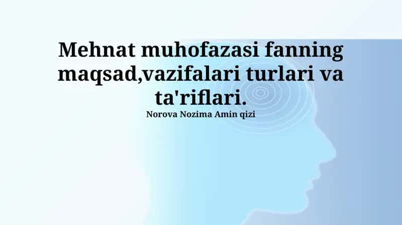 Kasbiy xavfsizlik 1
