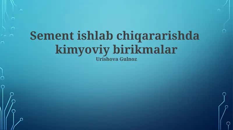 Kalsiy alüminatlari 1