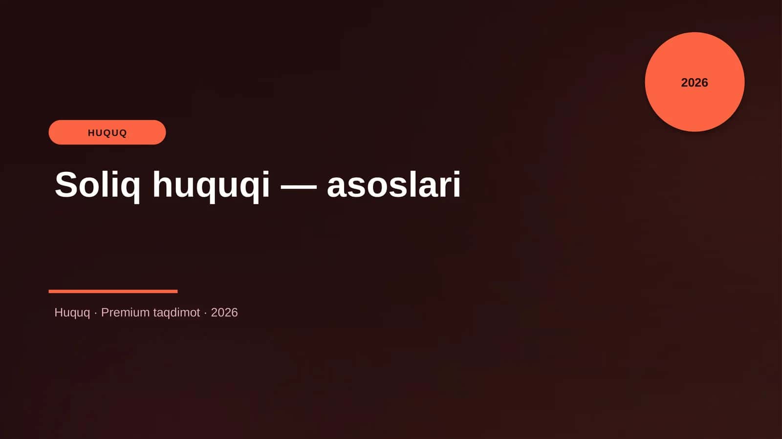 Soliq huquqi — asoslari 1