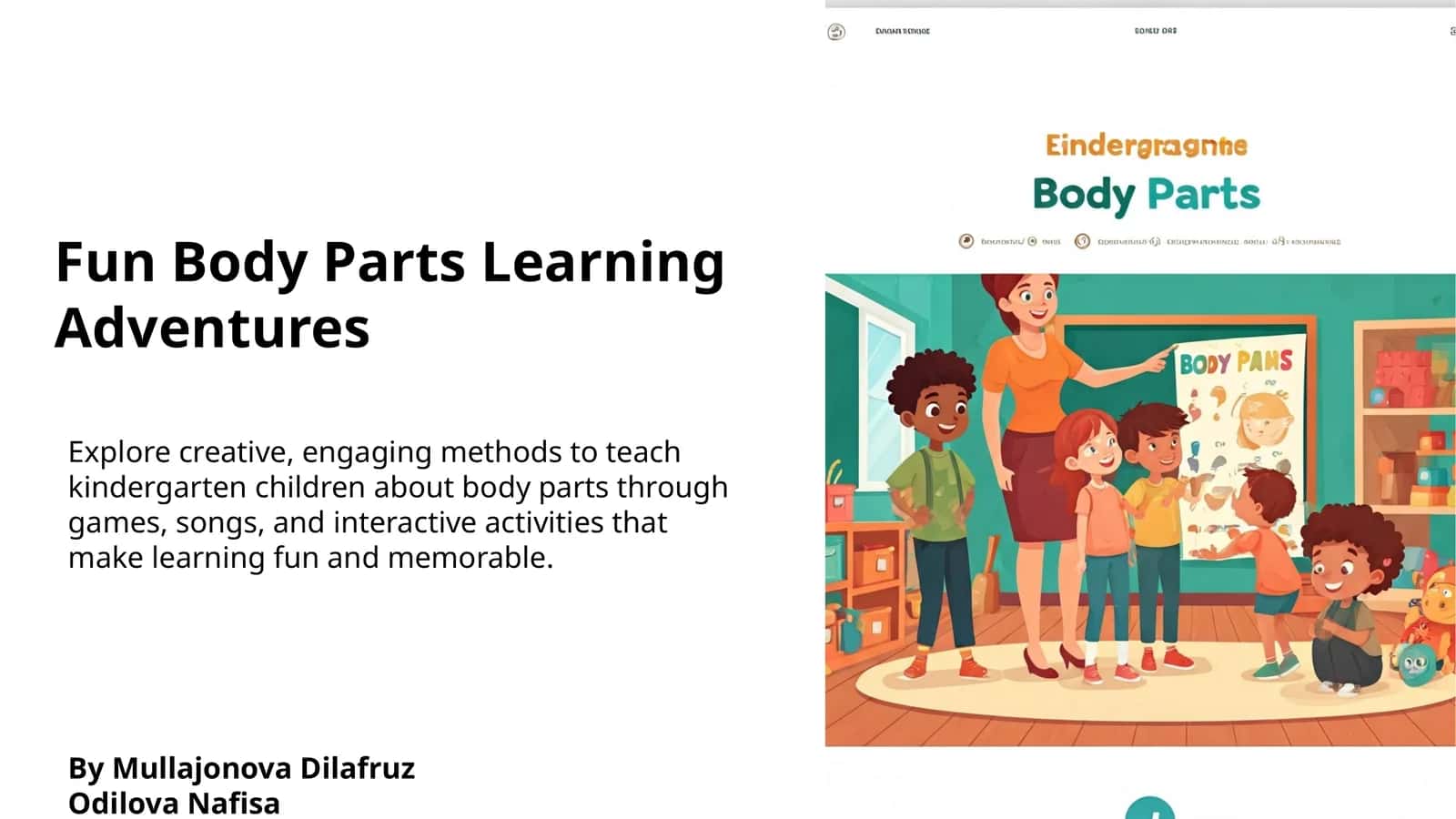 Fun Body Parts Learning Adventures 1