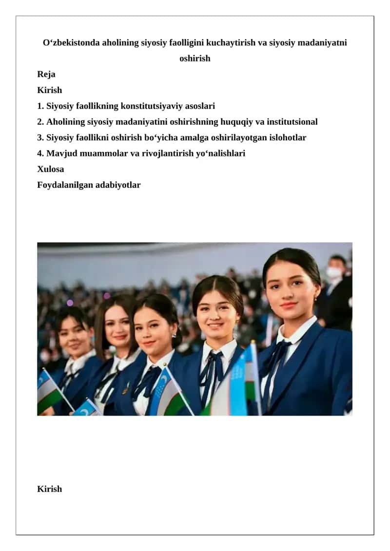Siyosiy faollik va siyosiy madaniyat 1