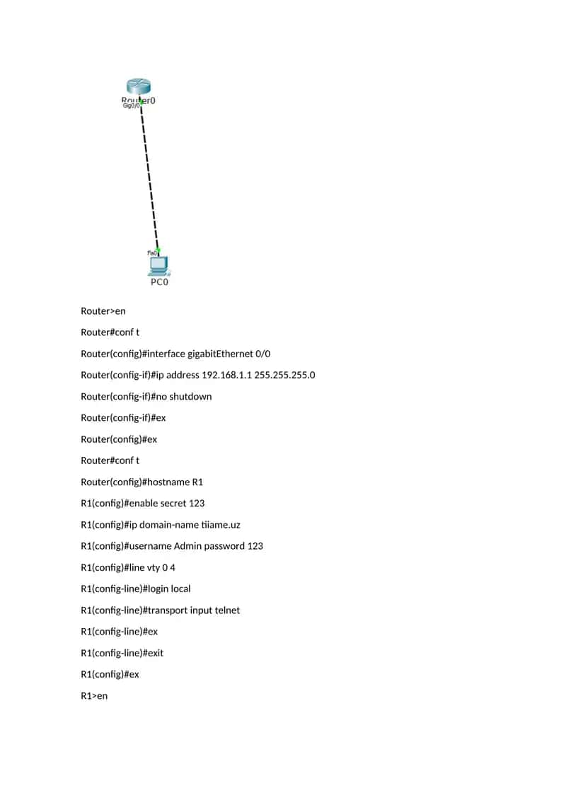 Router Configuration Commands 1