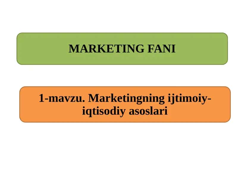 Fikriga ko'ra Amerika marketing Assotsiatsiyasi 1