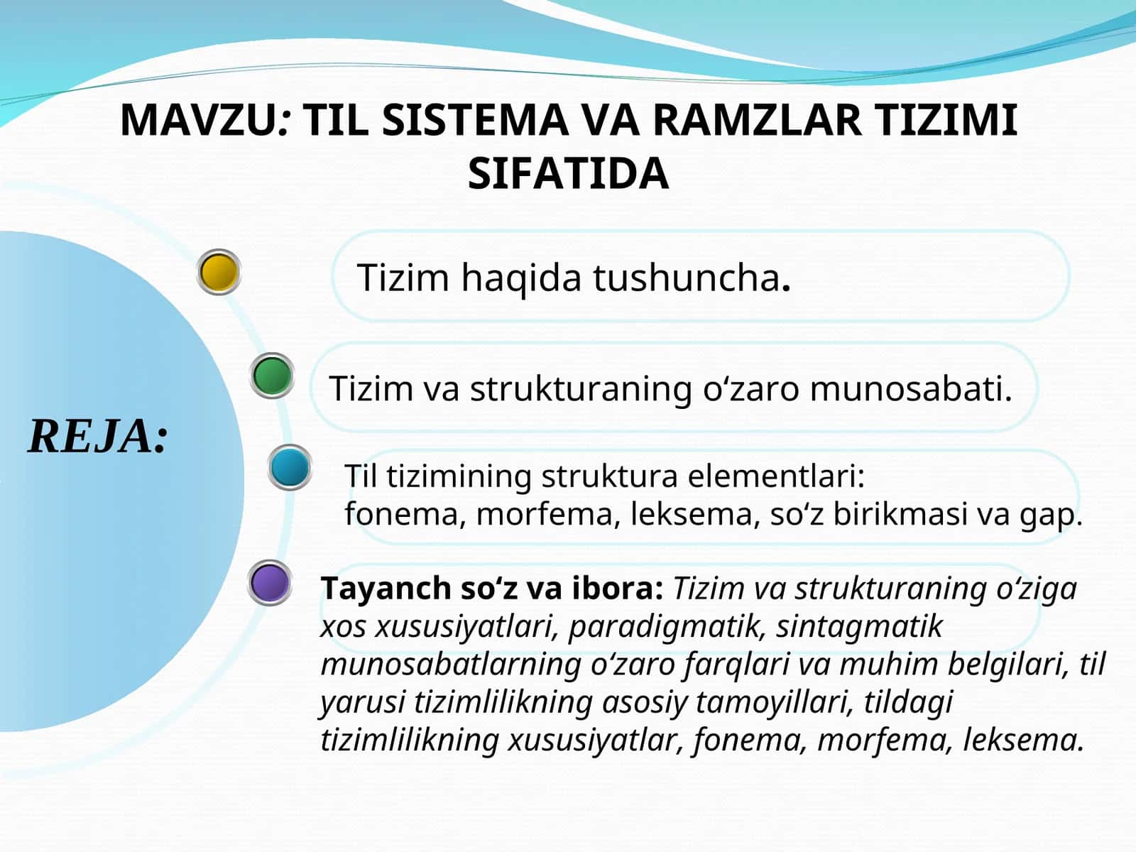TILSISTEMA VARAMZLAR TIZIMI SIFATIDA 1