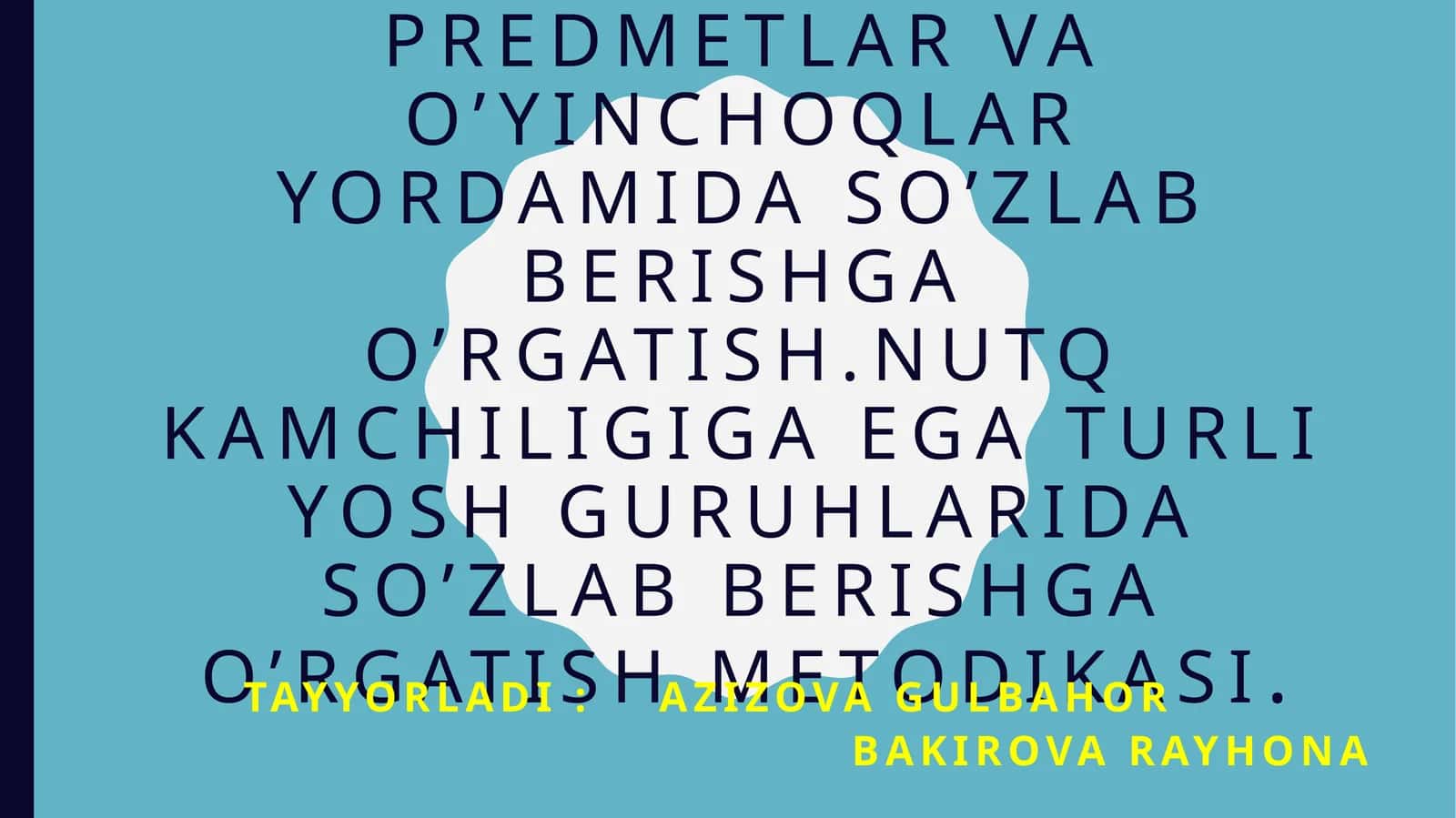 Maktabgacha ta'lim o'yinchoqlar yordamida so'zlab berishga o'rgatish metodikasi 1