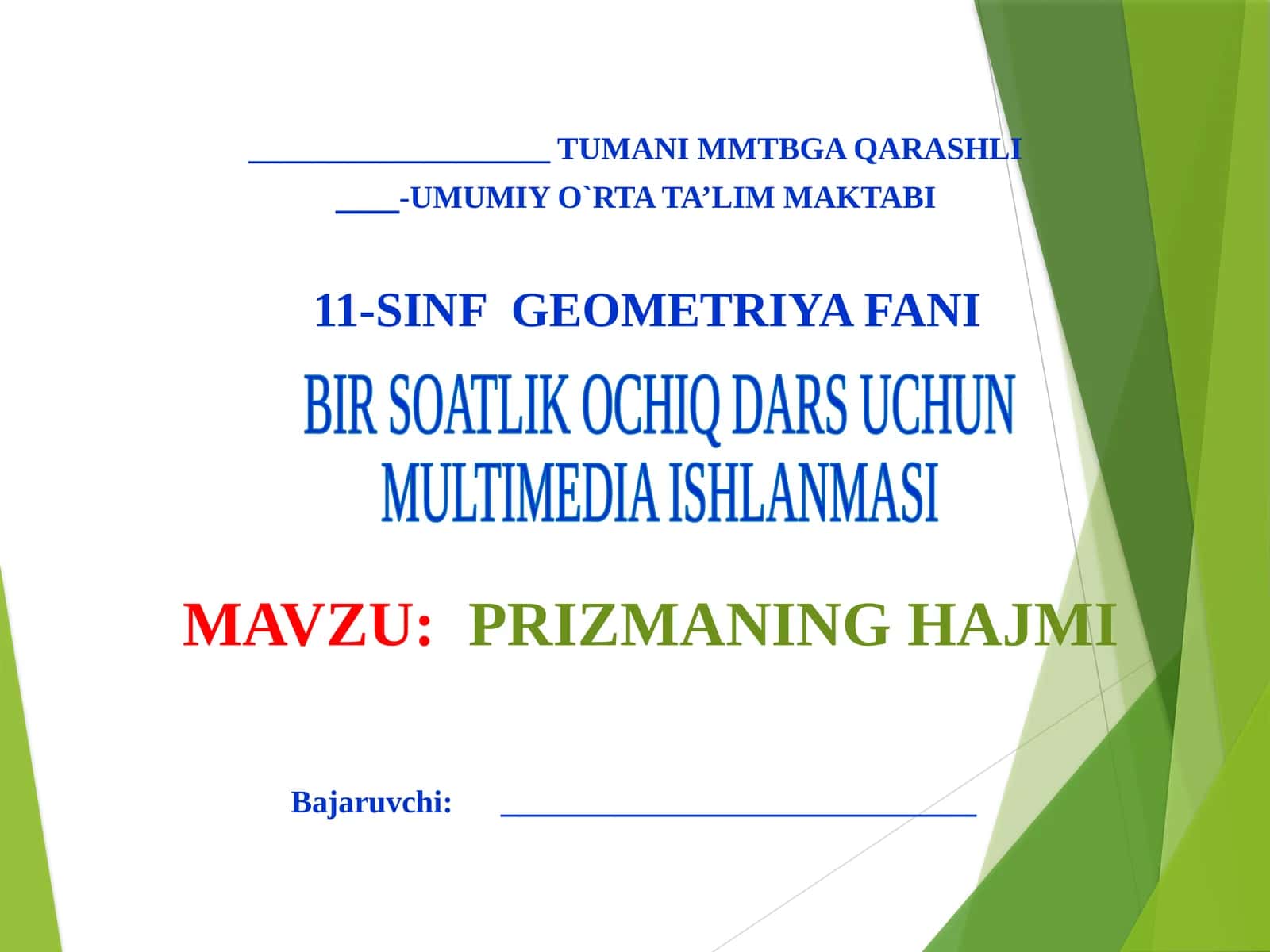 Geometriya fani 1