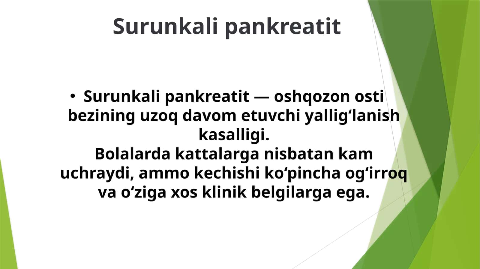 Surunkali pankreatit 1