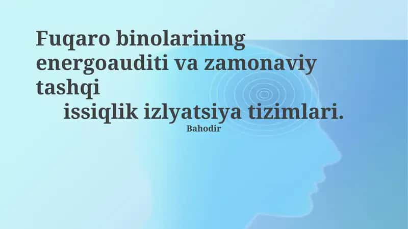 Zamonaviy tashqi issiqlik izolyatsiya tizimlari 1
