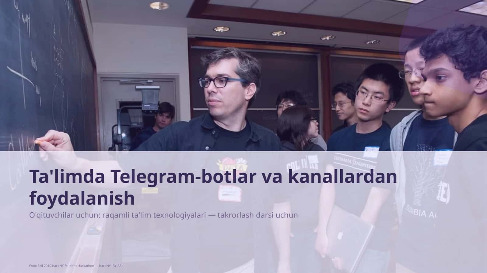 Ta'limda Telegram-botlar va kanallardan foydalanish 1