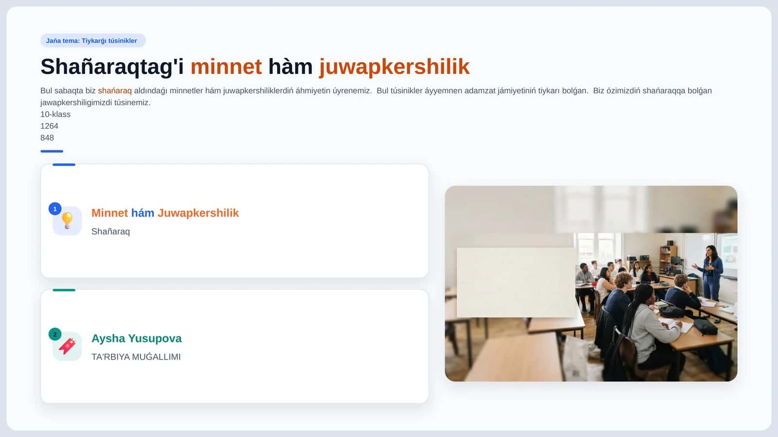 Shañaraqtag'i minnet hàm juwapkershilik 1