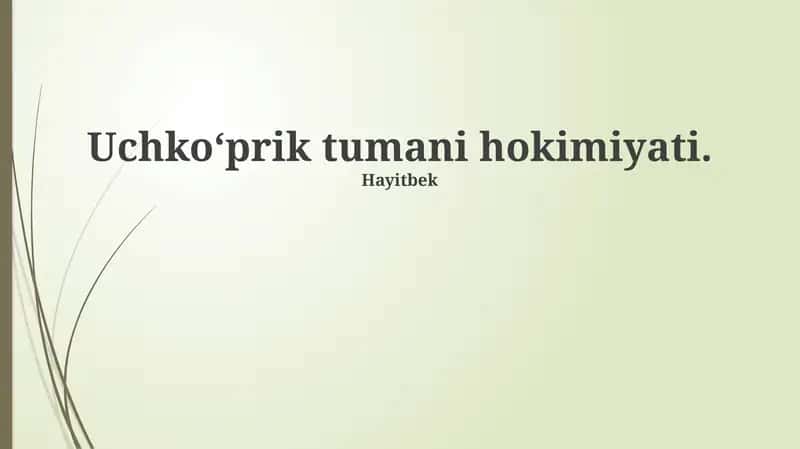 Uchko'prik tumani hokimiyati 1