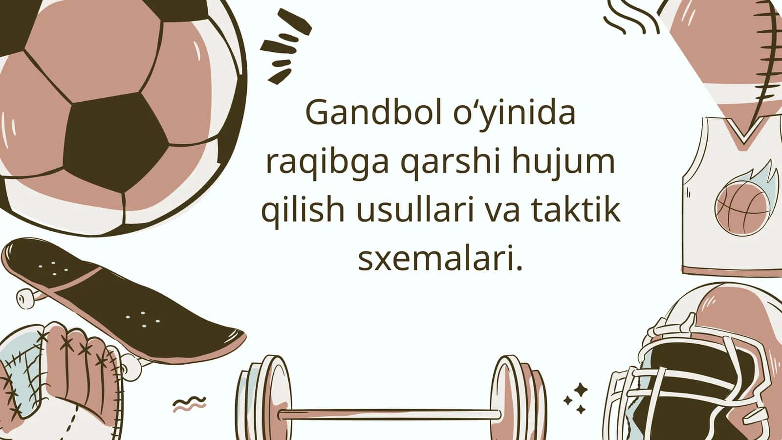 Gandbol o‘yinida raqibga qarshi hujum qilish usullari va taktik sxemalari 1