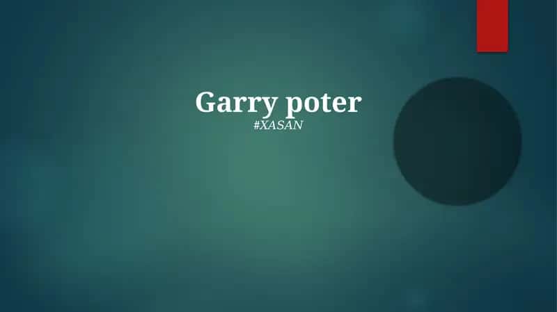 Garry poter 1