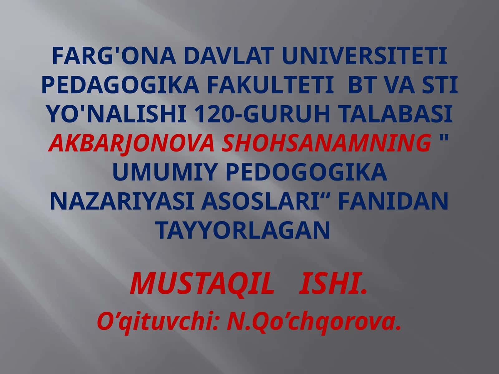 UMUMIYPedogogikaNaZAriYASIASOSLARI 1