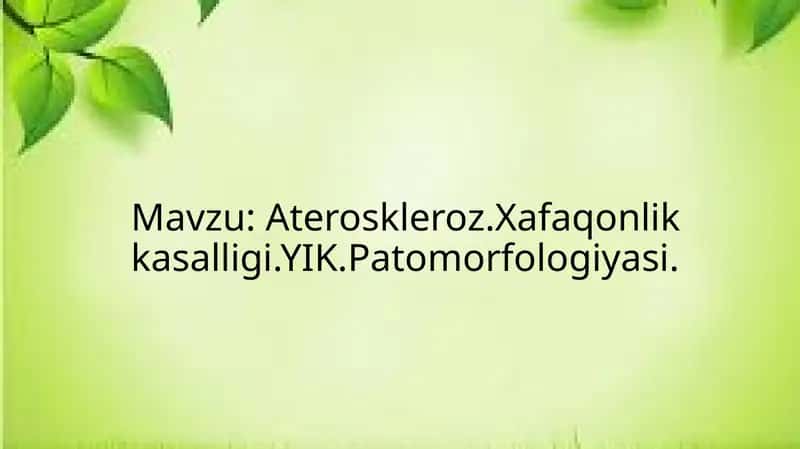 Ateroskleroz 1
