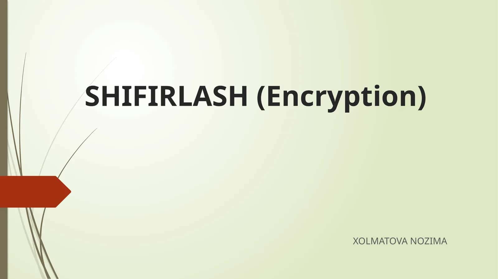 SHIFIRLASH (Encryption) 1