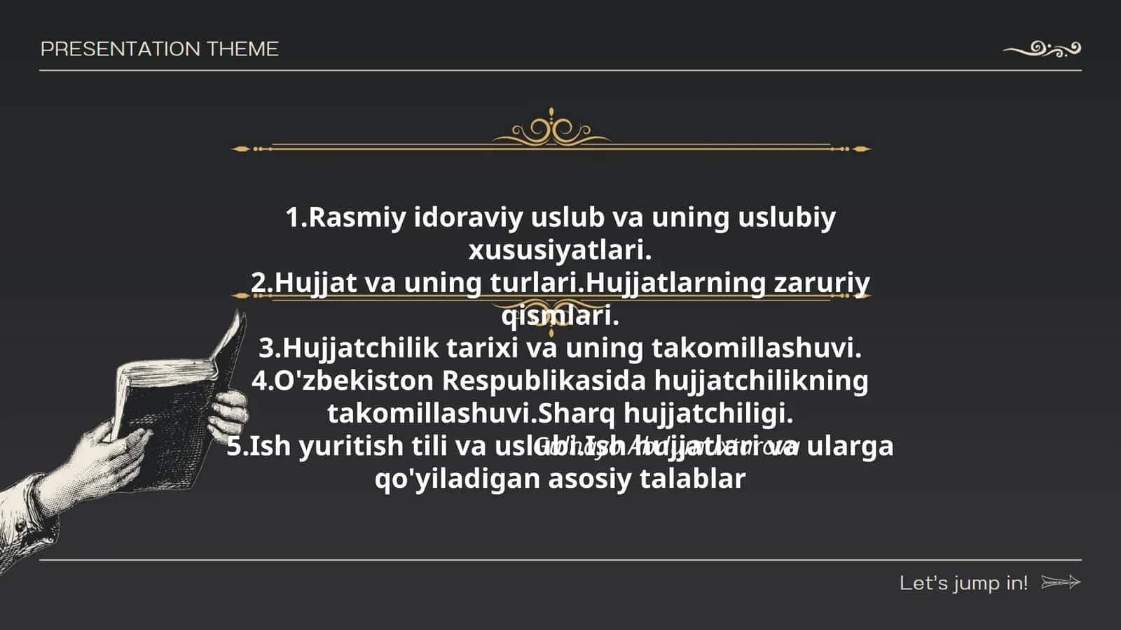 Rasmiy idoraviy uslub va uning uslubiy xususiyatlari 1