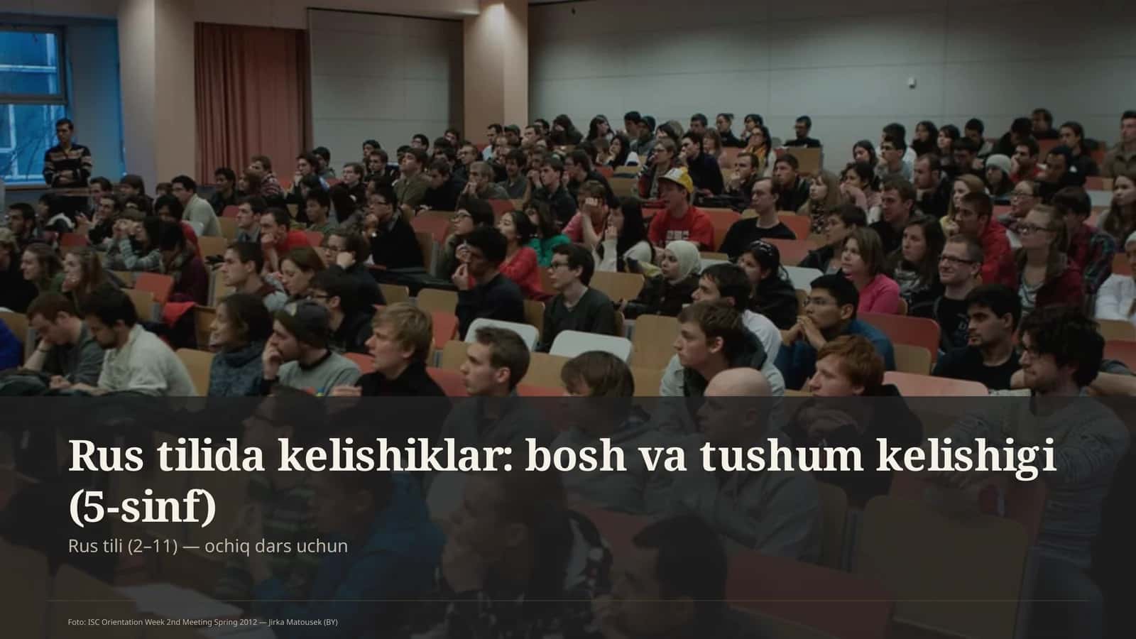 Rus tilida kelishiklar: bosh va tushum kelishigi (5-sinf) 1
