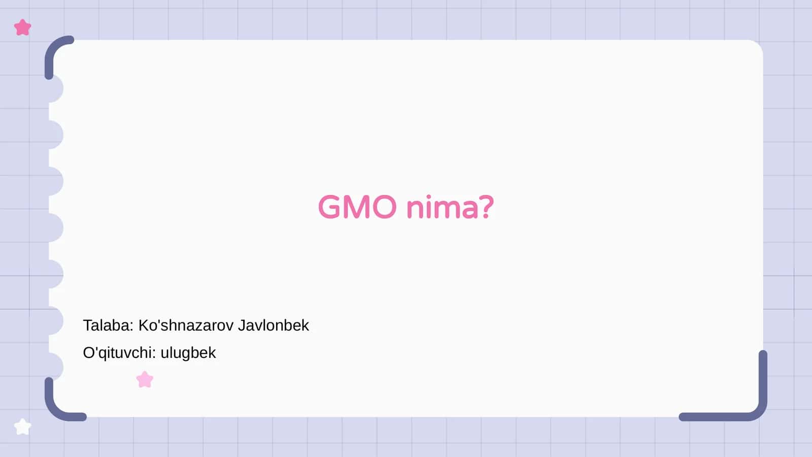 GMO nima? 1