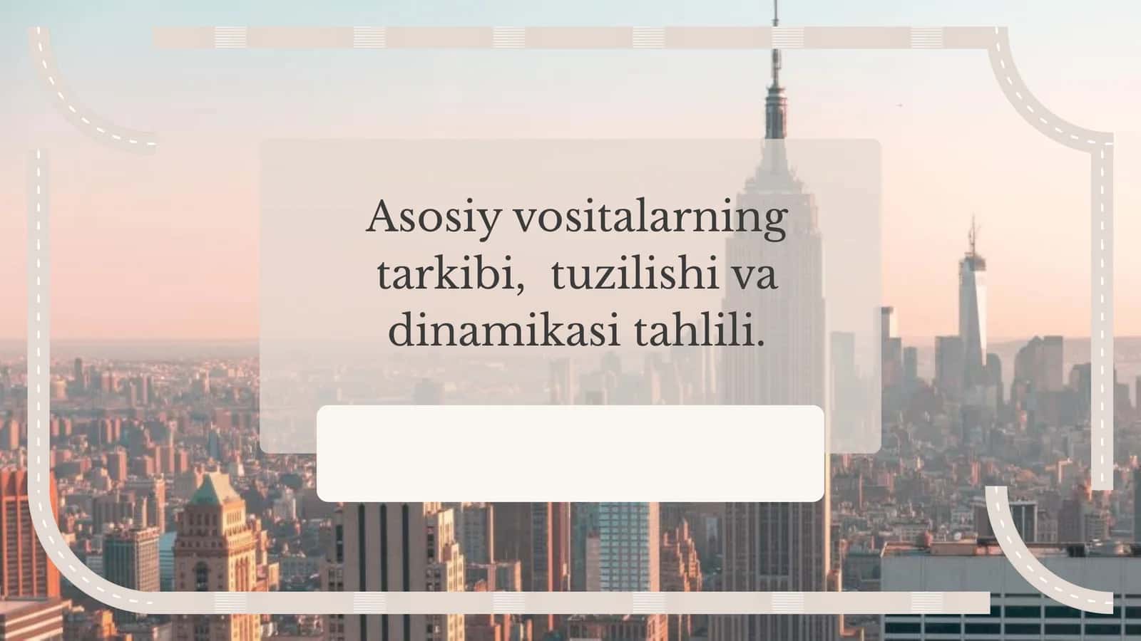 Vositalarning Tarkibi va Elementlari 1