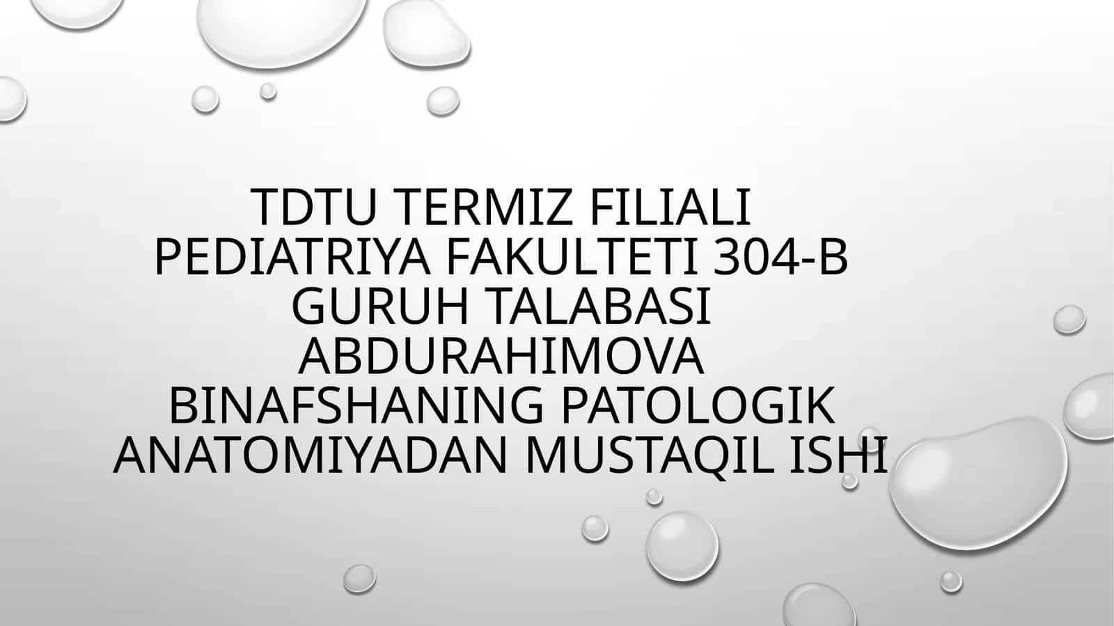 O’lim haqida tushunchalar 1