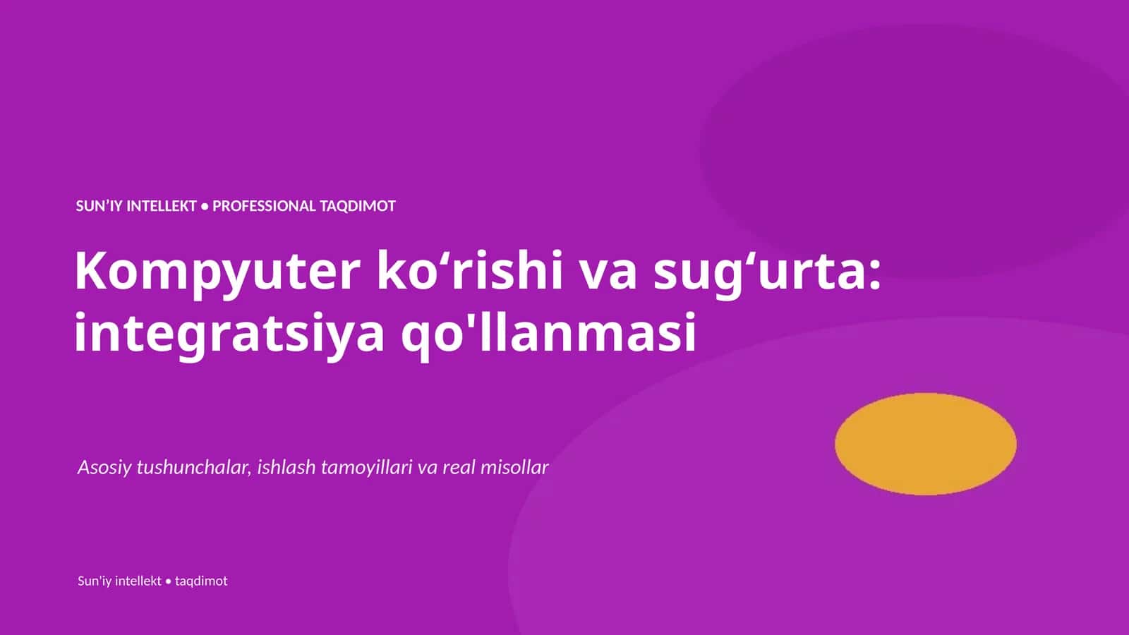 Kompyuter koʻrishi va sugʻurta: integratsiya qo'llanmasi 1