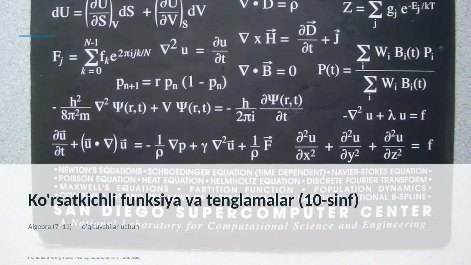 Ko'rsatkichli funksiya va tenglamalar (10-sinf) 1