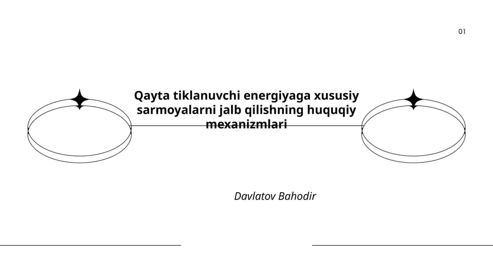 Qayta tiklanuvchi energiyaga xususiy sarmoyalarni jalb qilishning huquqiy mexanizmlari 1