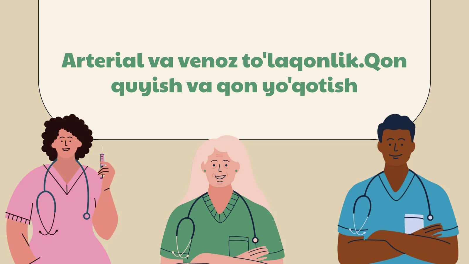 Arterial va venoz to'laqonlik.Qon quyish va qon yo'qotish 1