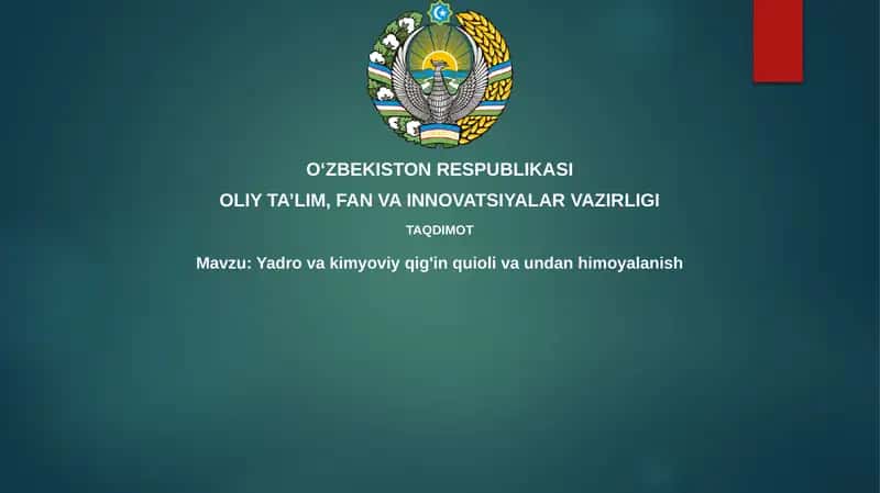 Ommaviy qirg'in qurollari va himoya choralari 1