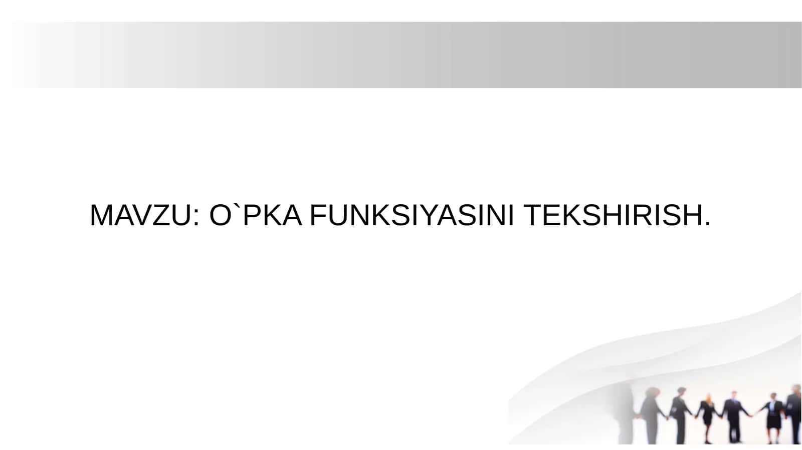 O`PKA FUNKSIYASINI TEKSHIRISH 1