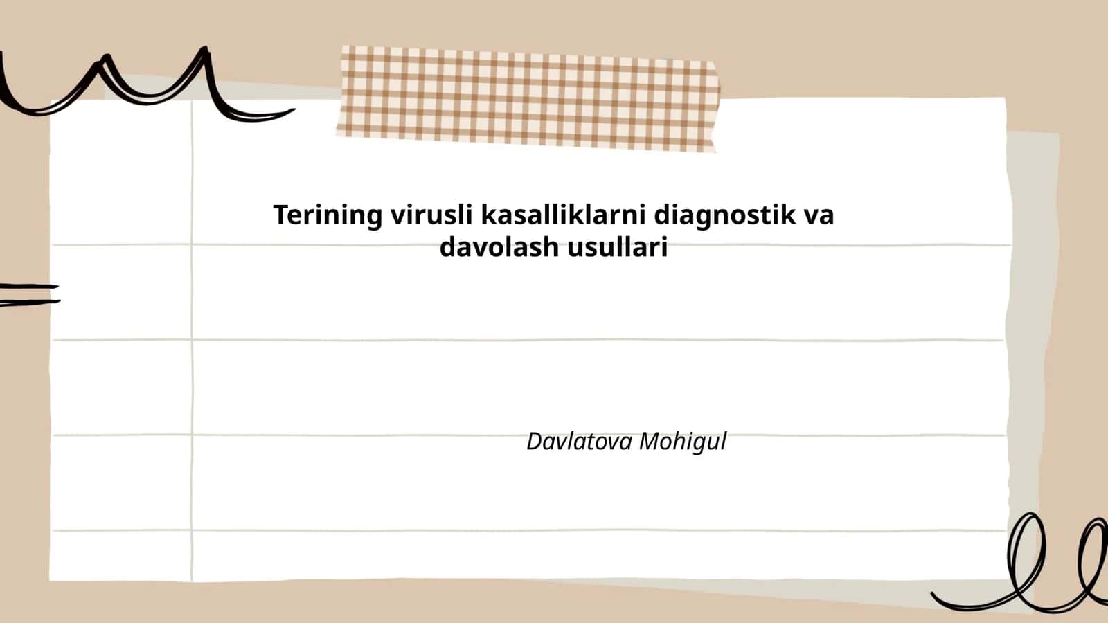 Terining virusli kasalliklarni diagnostik va davolash usullari 1