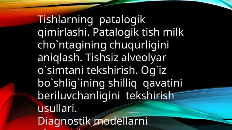 Tishlarning patalogik qimirlashi 1