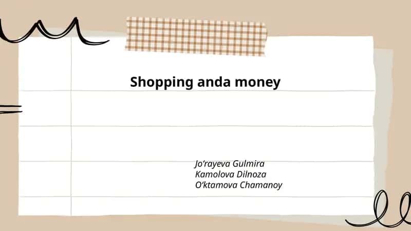 Budgeting for Shopping 1
