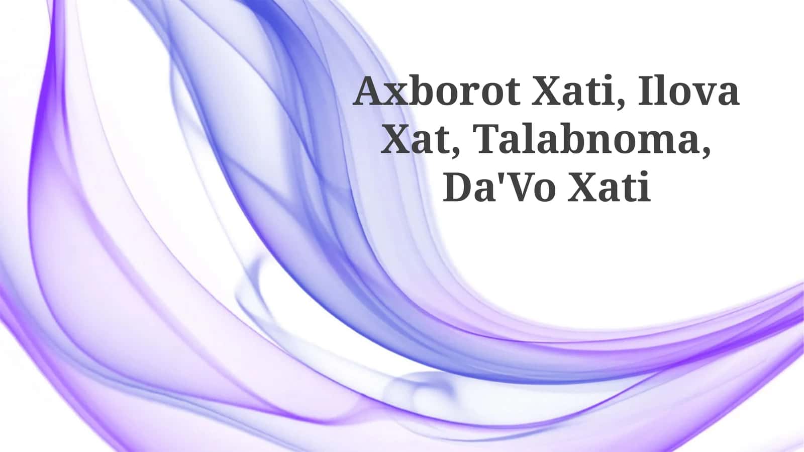 Axborot Xati 1