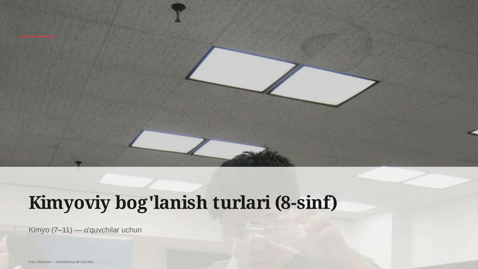Kimyoviy bog'lanish turlari (8-sinf) 1