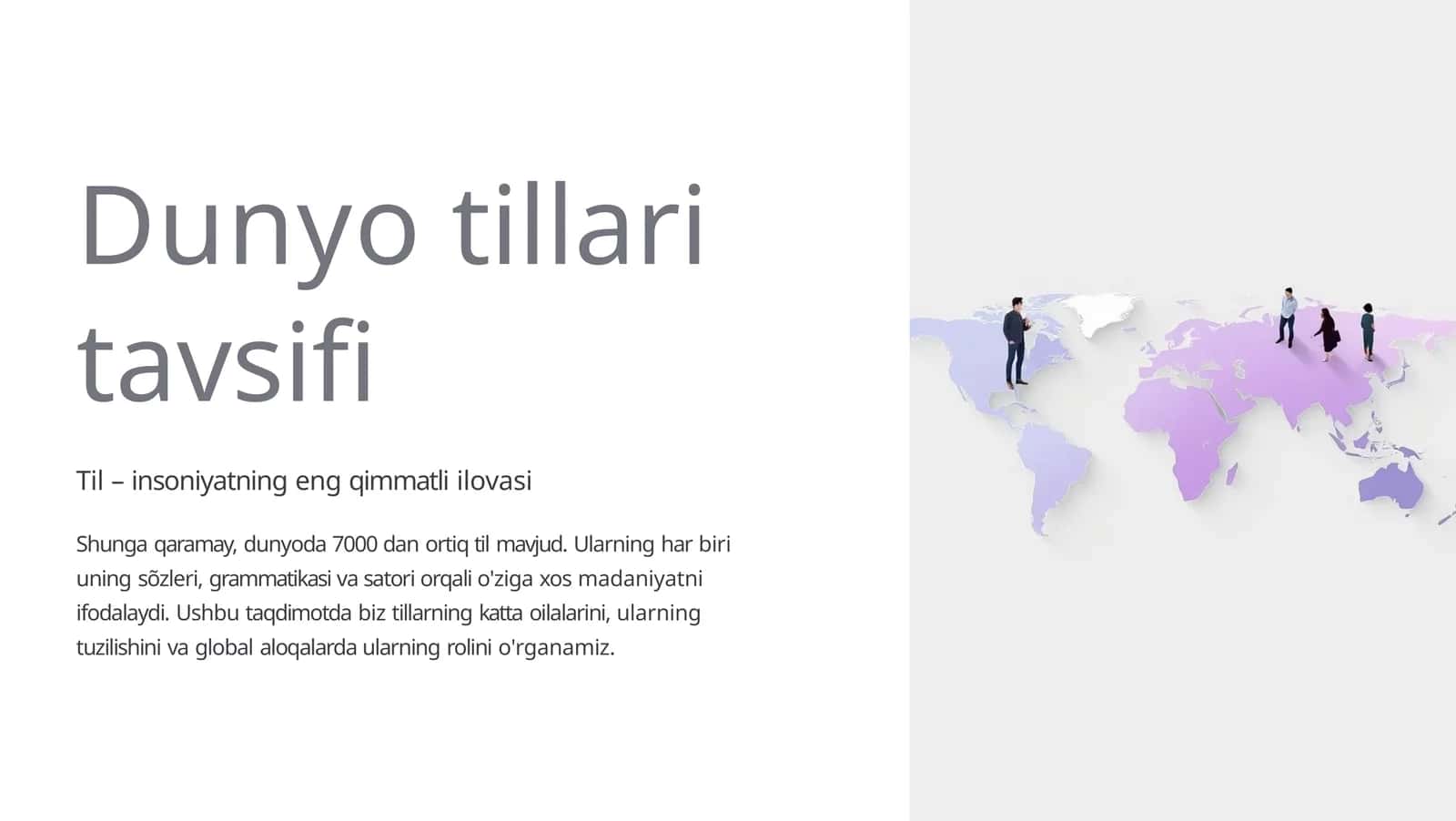 Dunyo tillari tavsifi 1