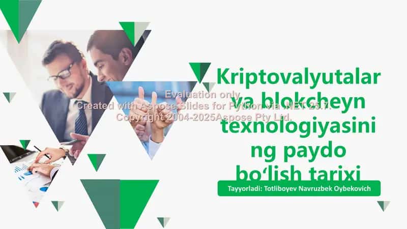 Kriptovalyutalar paydo boʻlishi va tarixi 1