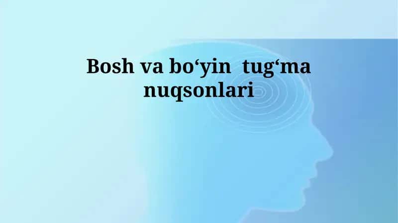 Bosh va boʻyin tugʻma nuqsonlari 1