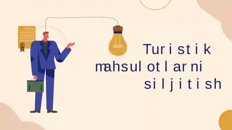Turistik mahsulotlarni siljitish