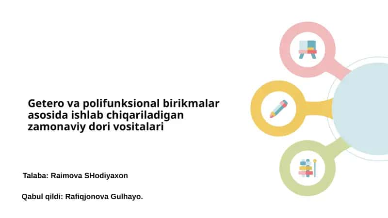 Zamonaviy dori vositalari 1