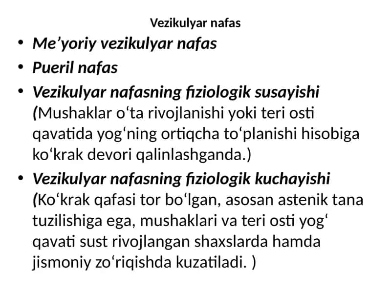 Vezikulyar nаfаs 1