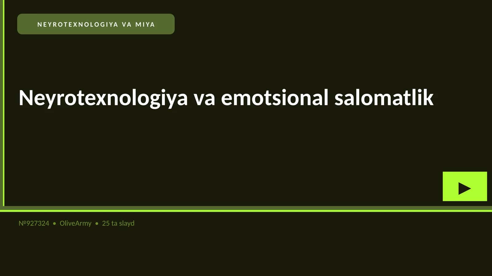 NEYROTEXNOLOGIYA VA MIYA 1