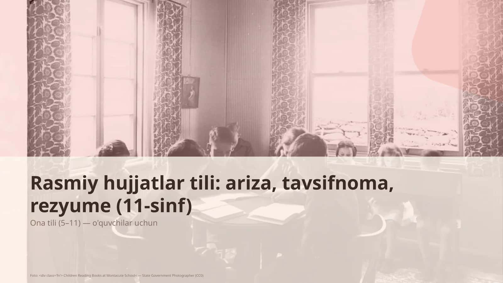 Ona tili (5– 11) 1