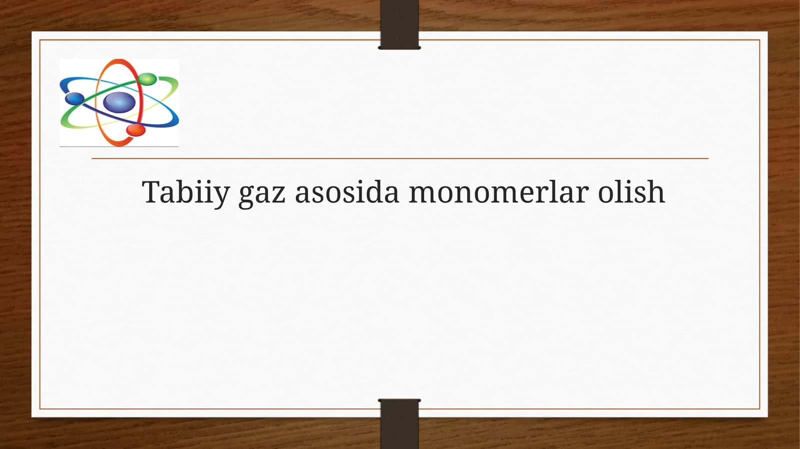 Tabiiy gaz asosida monomerlar olish 1