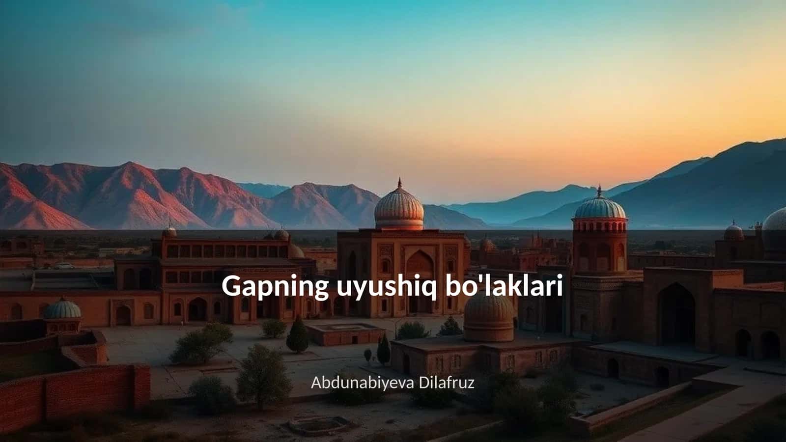 Gapning uyushiq bo'laklari 1