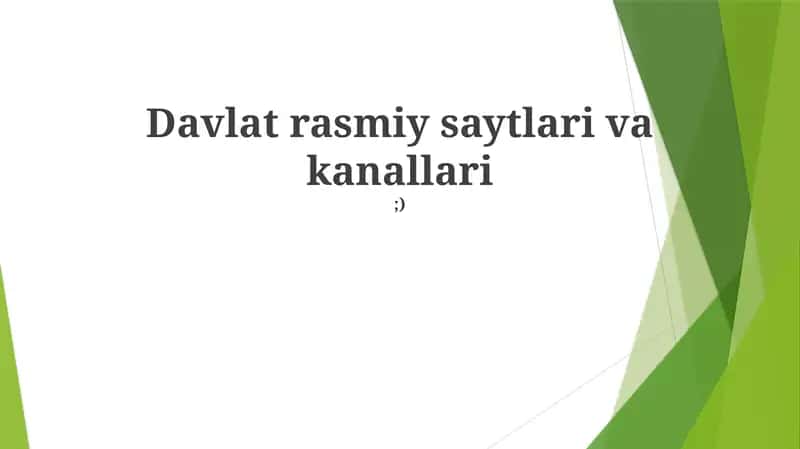 Yangi Texnologiyalar va Tendentsiyalar 1
