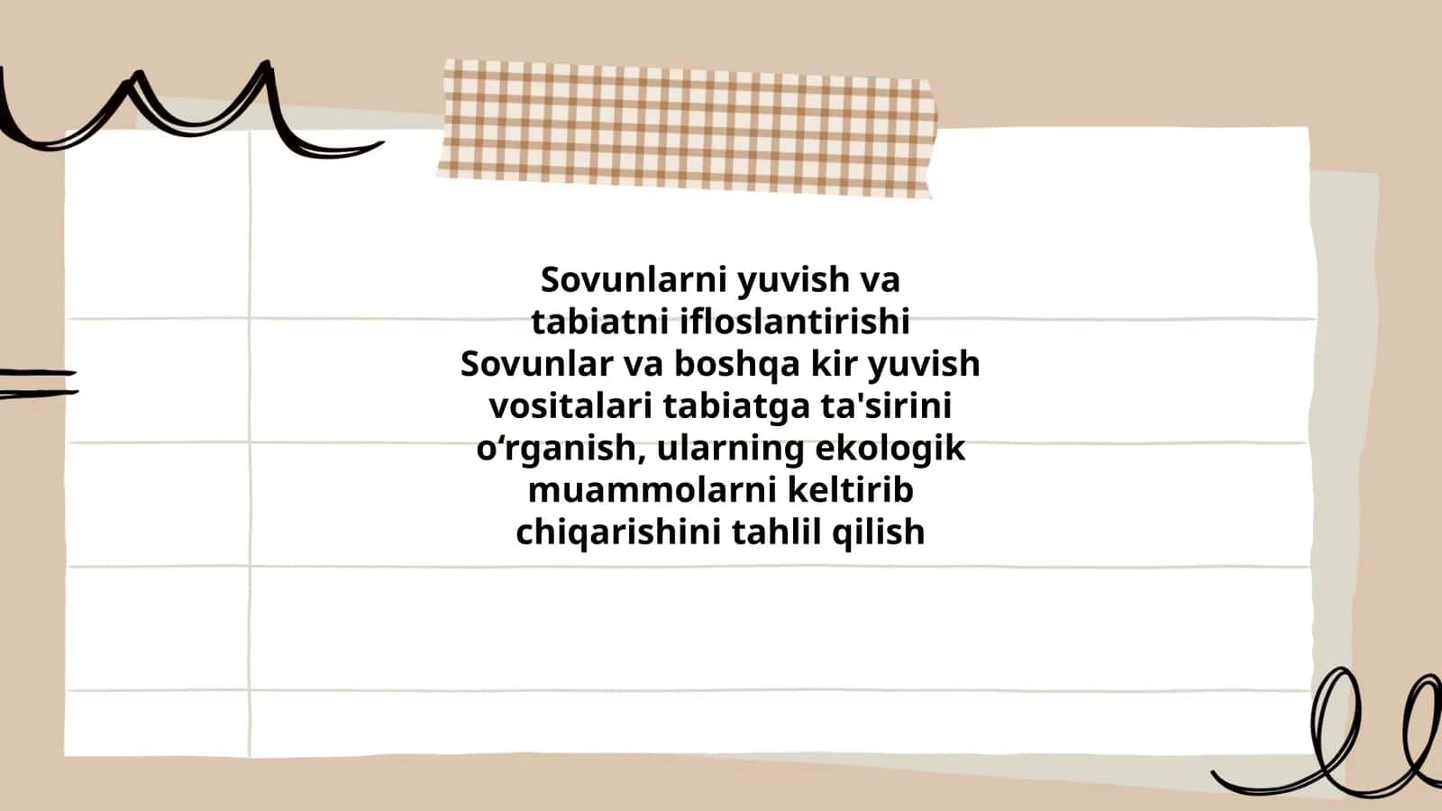 Sovunlarni yuvish va tabiatni ifloslantirishi 1